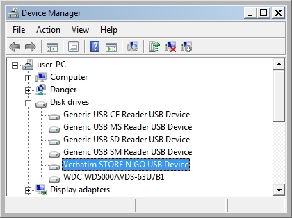 Device Manager Win7