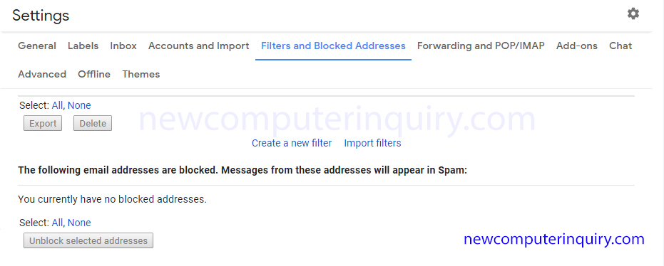 How To Block A Email Address in Gmail (Solved) - New Computer Inquiry